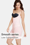 Zivame All Day Seamless Knee Length Bodysuit - Crystal Rose — thumbnail 1